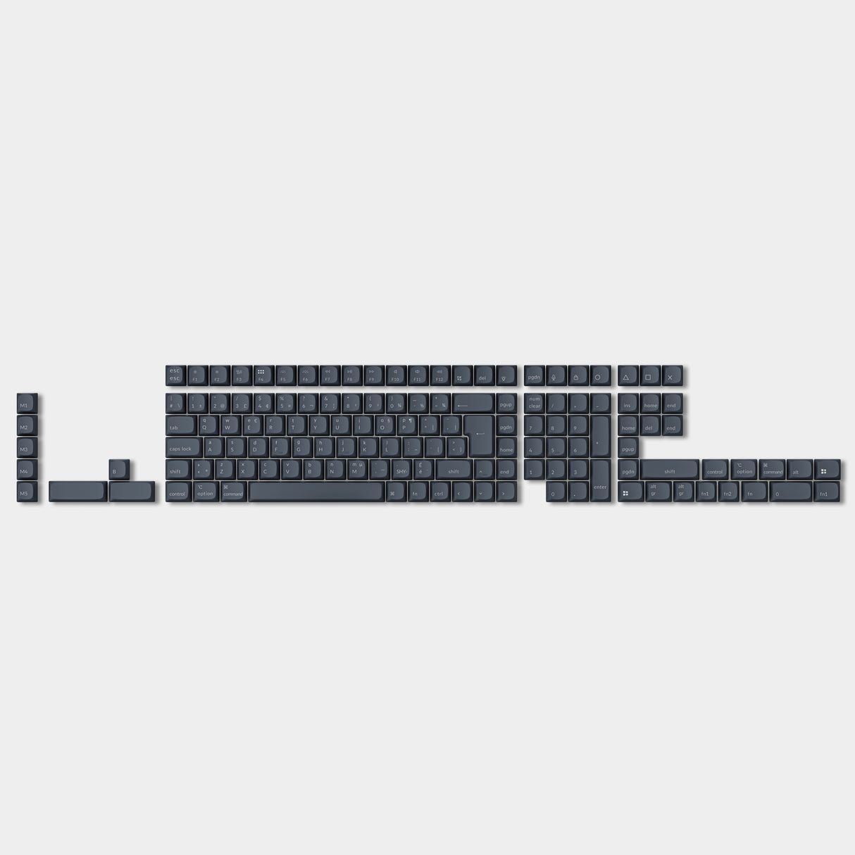 ISO Shine-Through ABS OSA Full Set Keycap Set