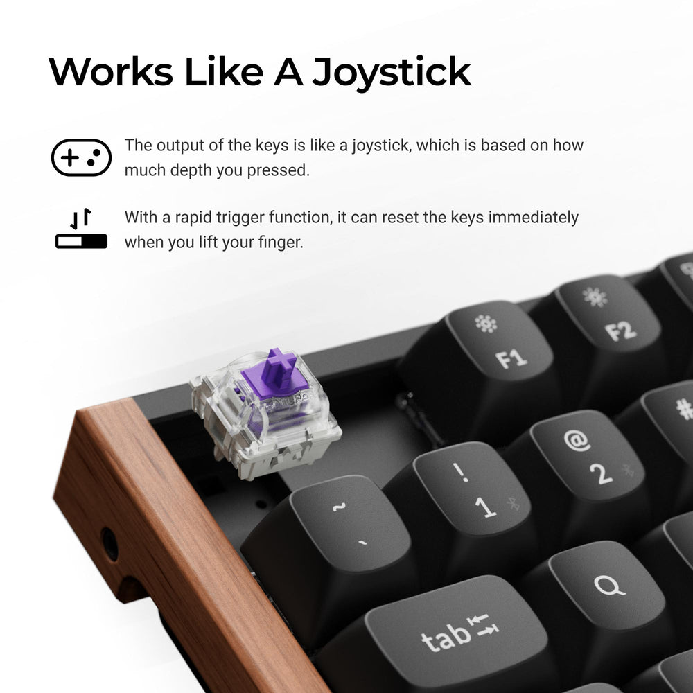 Keychron K8 HE Wireless Magnetic Switch Custom Keyboard (US ANSI Layout)
