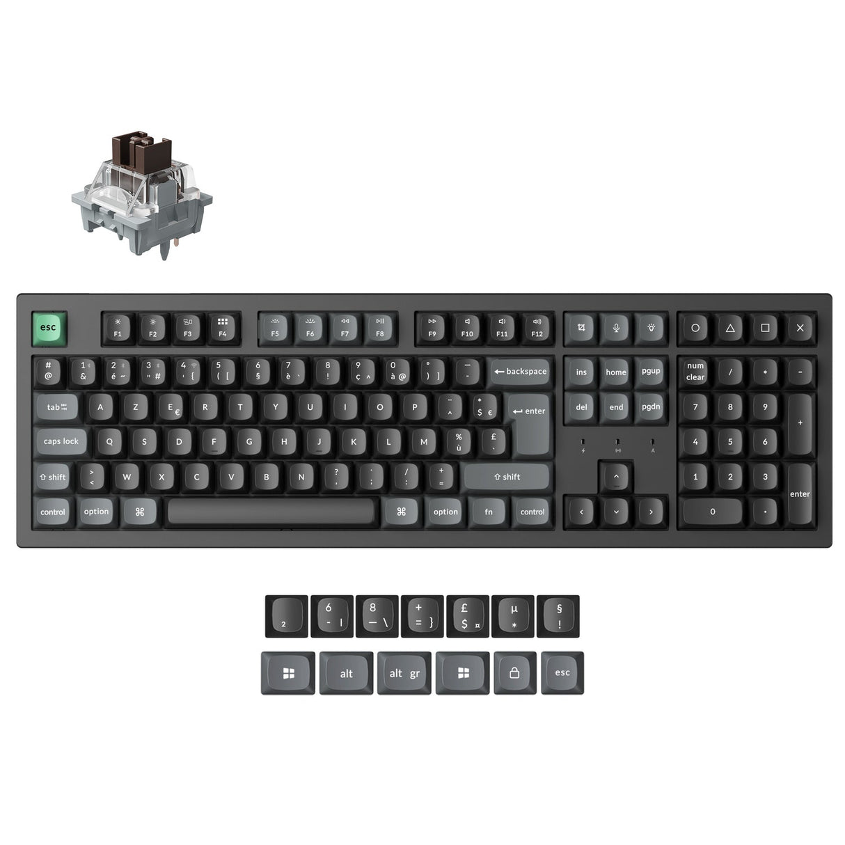 Keychron K10 Ultra 8K Wireless Custom Mechanical Keyboard ISO Layout Collection