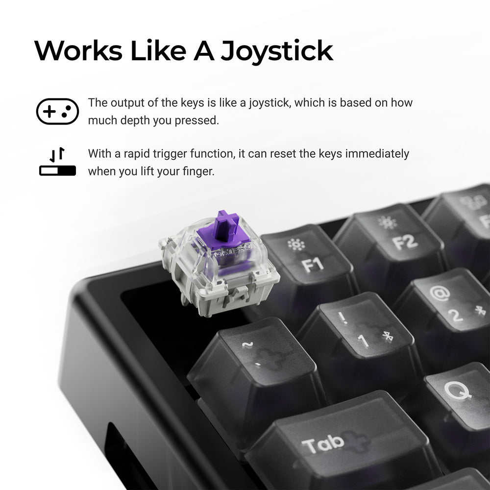 Keychron K2 HE Wireless Magnetic Switch Custom Keyboard - Resin Edition (US ANSI Layout)