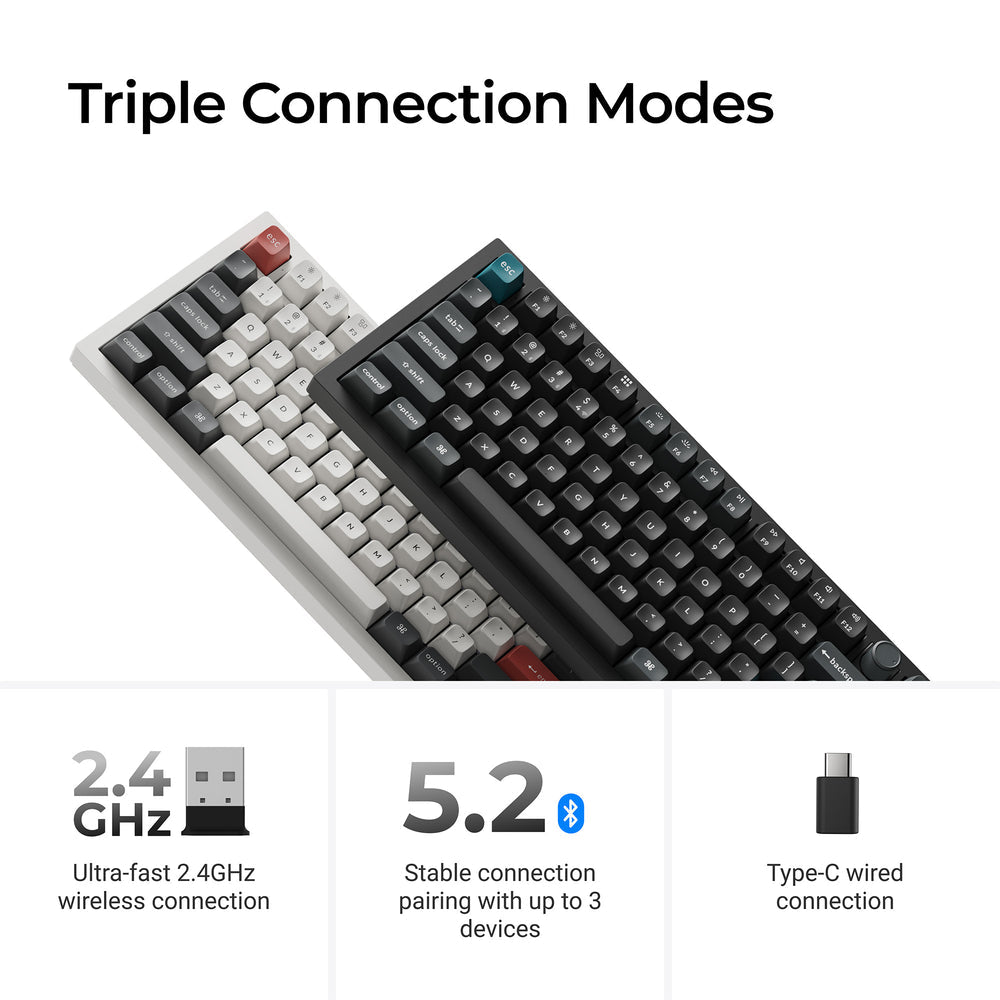 Keychron Q6 Ultra 8K Wireless Custom Mechanical Keyboard ISO Layout Collection
