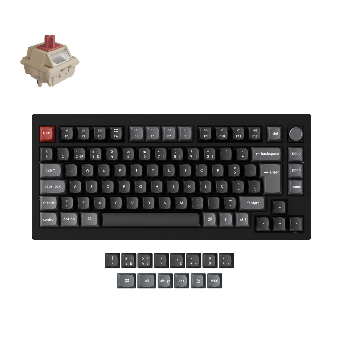Keychron V1 Ultra 8K Wireless Custom Mechanical Keyboard ISO Layout Collection