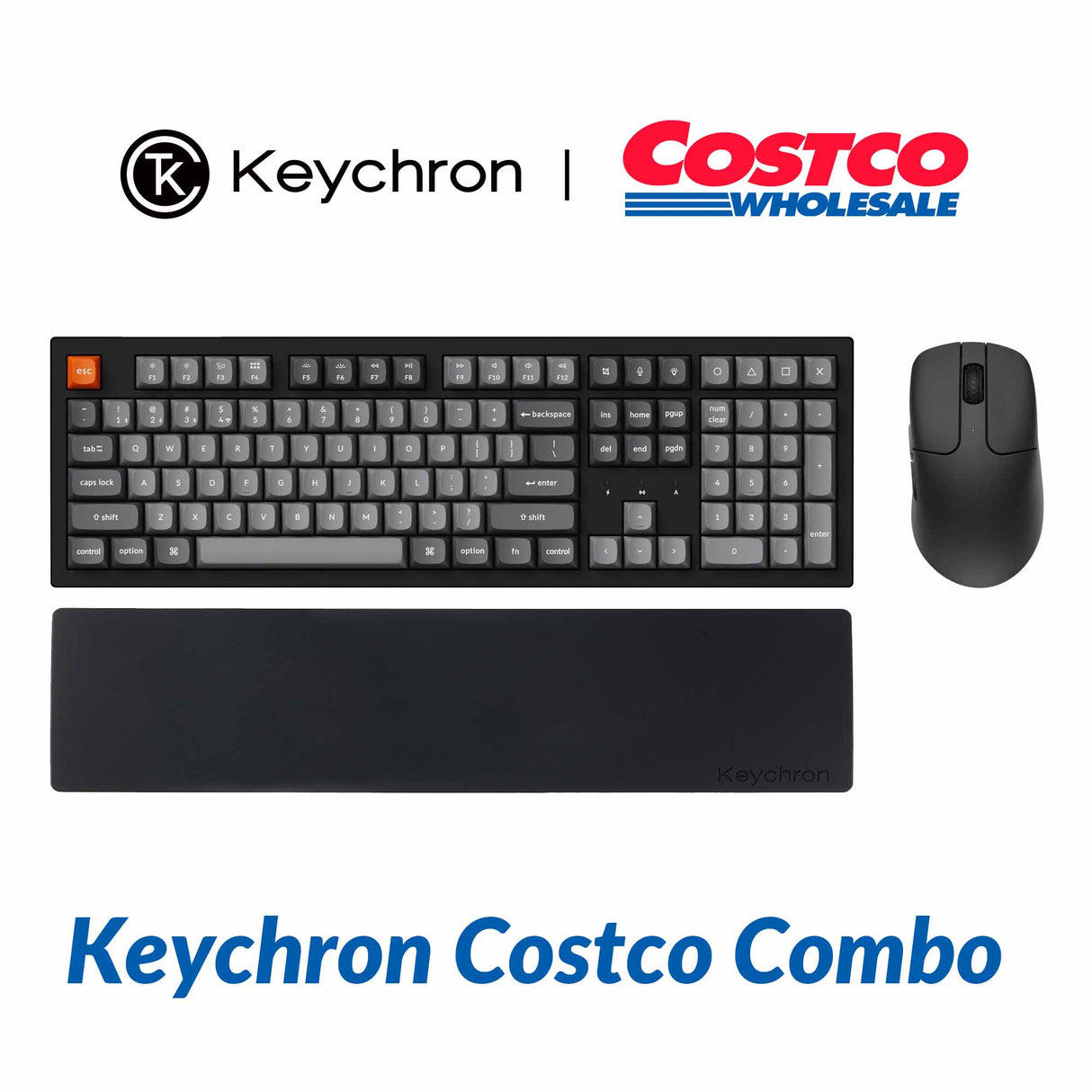 Keychron K10 Max Keyboard + M2 Mouse + Palm Rest Combo