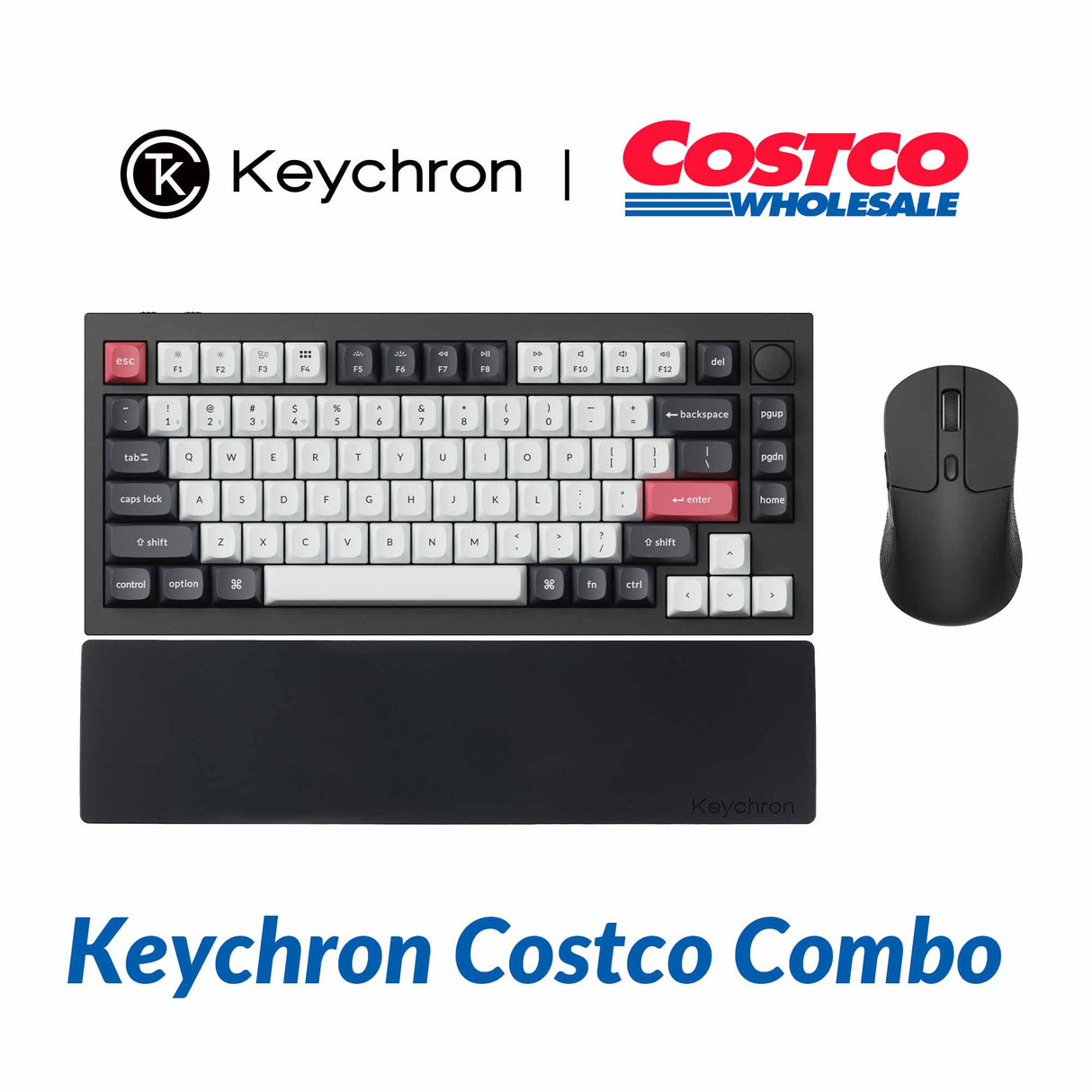 Keychron Q1 HE Keyboard + M3 Mouse + Palm Rest Combo