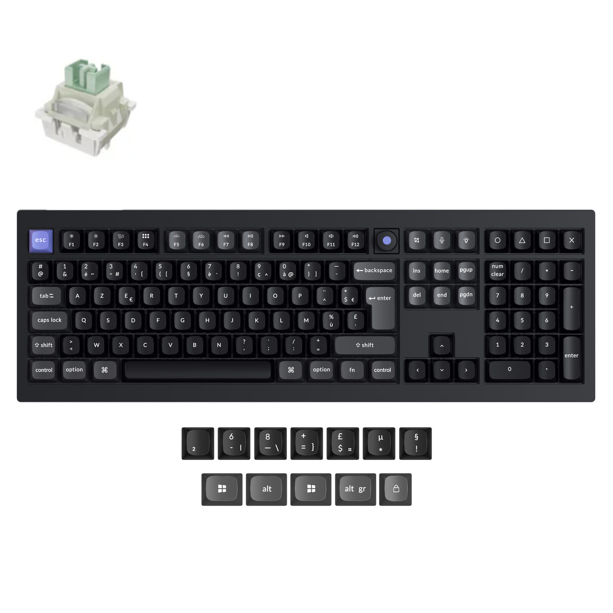 Keychron Q6 HE 8K Wired Magnetic Switch Keyboard ISO Layout Collection