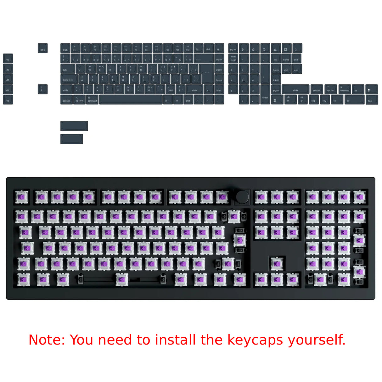 Keychron Q6 HE QMK Wireless Custom Keyboard ISO Layout Collection