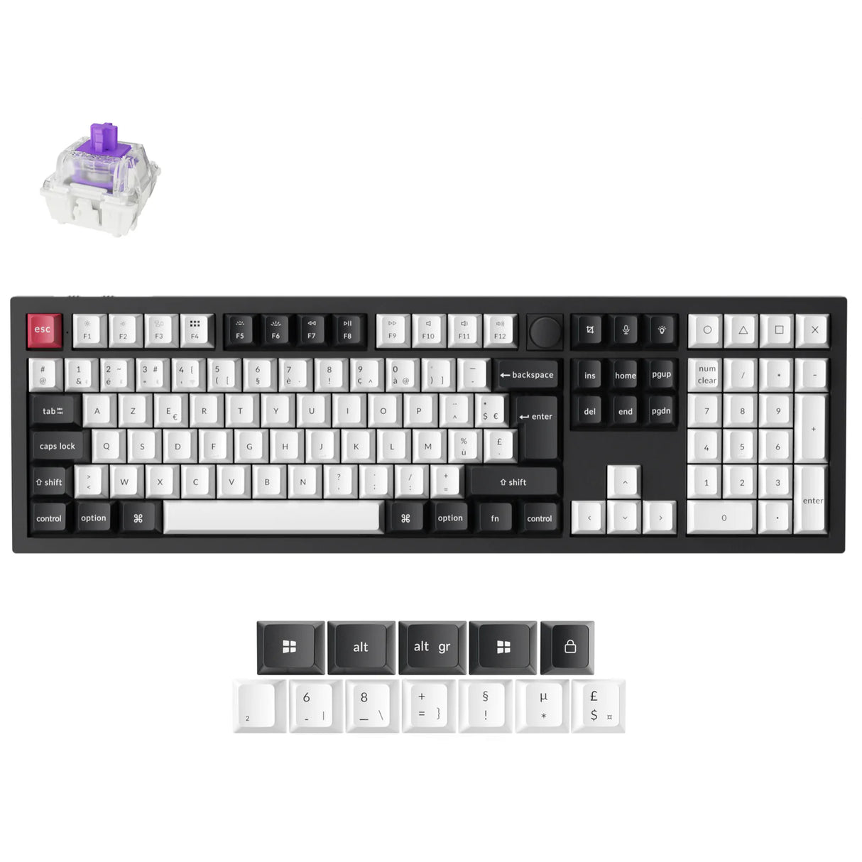 Keychron Q6 HE QMK Wireless Custom Keyboard ISO Layout Collection