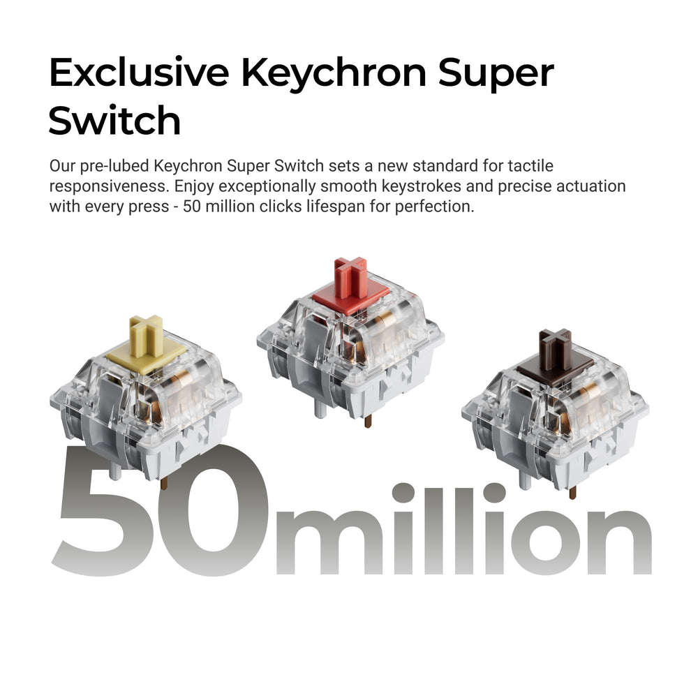 Keychron C2 Pro 8K QMK Wired Custom Mechanical Keyboard ISO Layout Collection