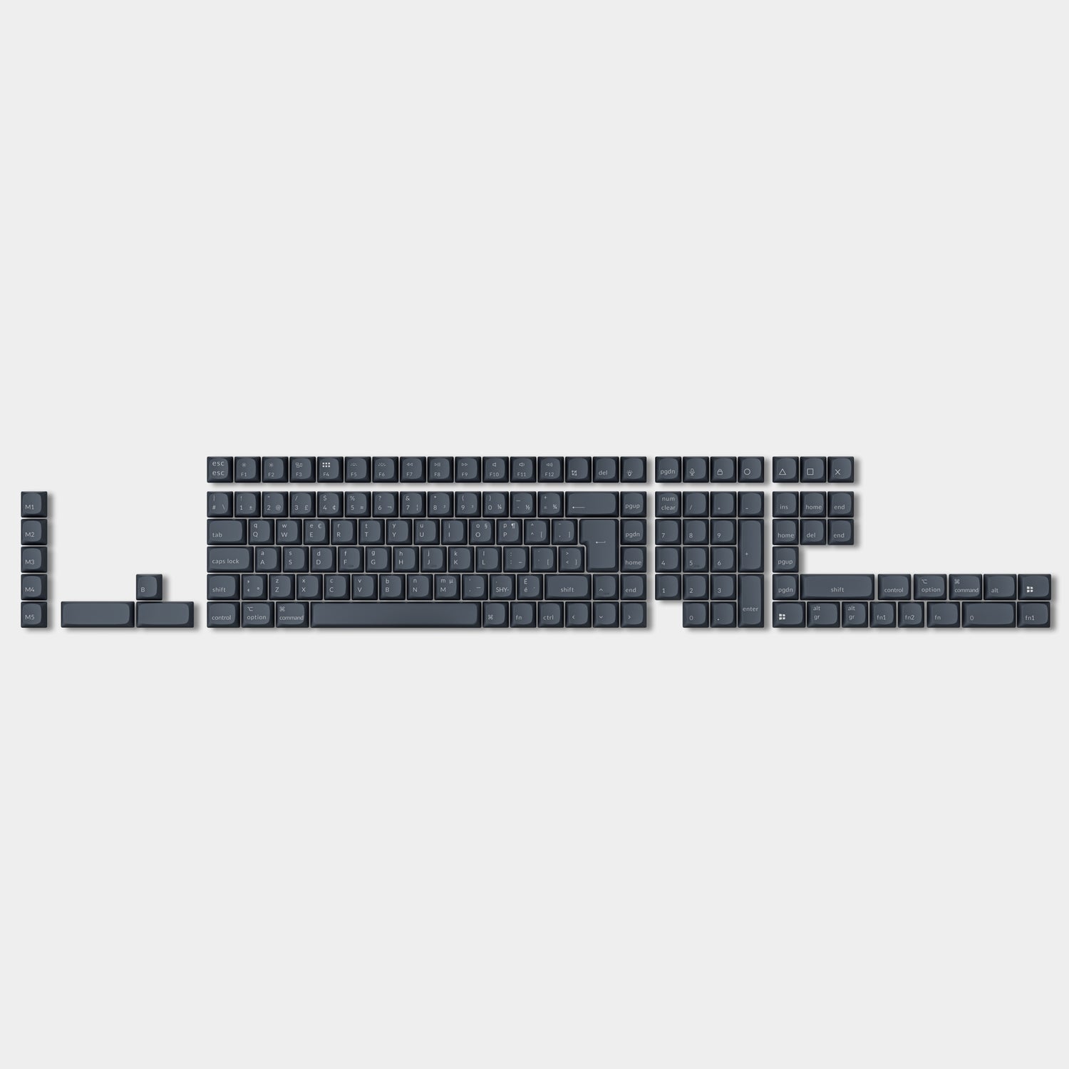 ISO Shine-Through ABS OSA Full Set Keycap Set