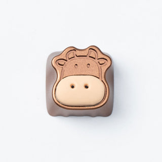 Cute Cows Aluminum Alloy Artisan Keycap