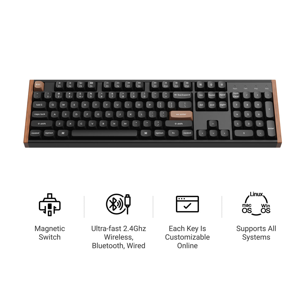 Keychron K10 HE Wireless Magnetic Switch Custom Keyboard (US ANSI Layout)