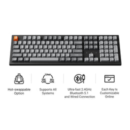 Keychron K10 Max QMK Wireless Mechanical Keyboard (US ANSI Layout)