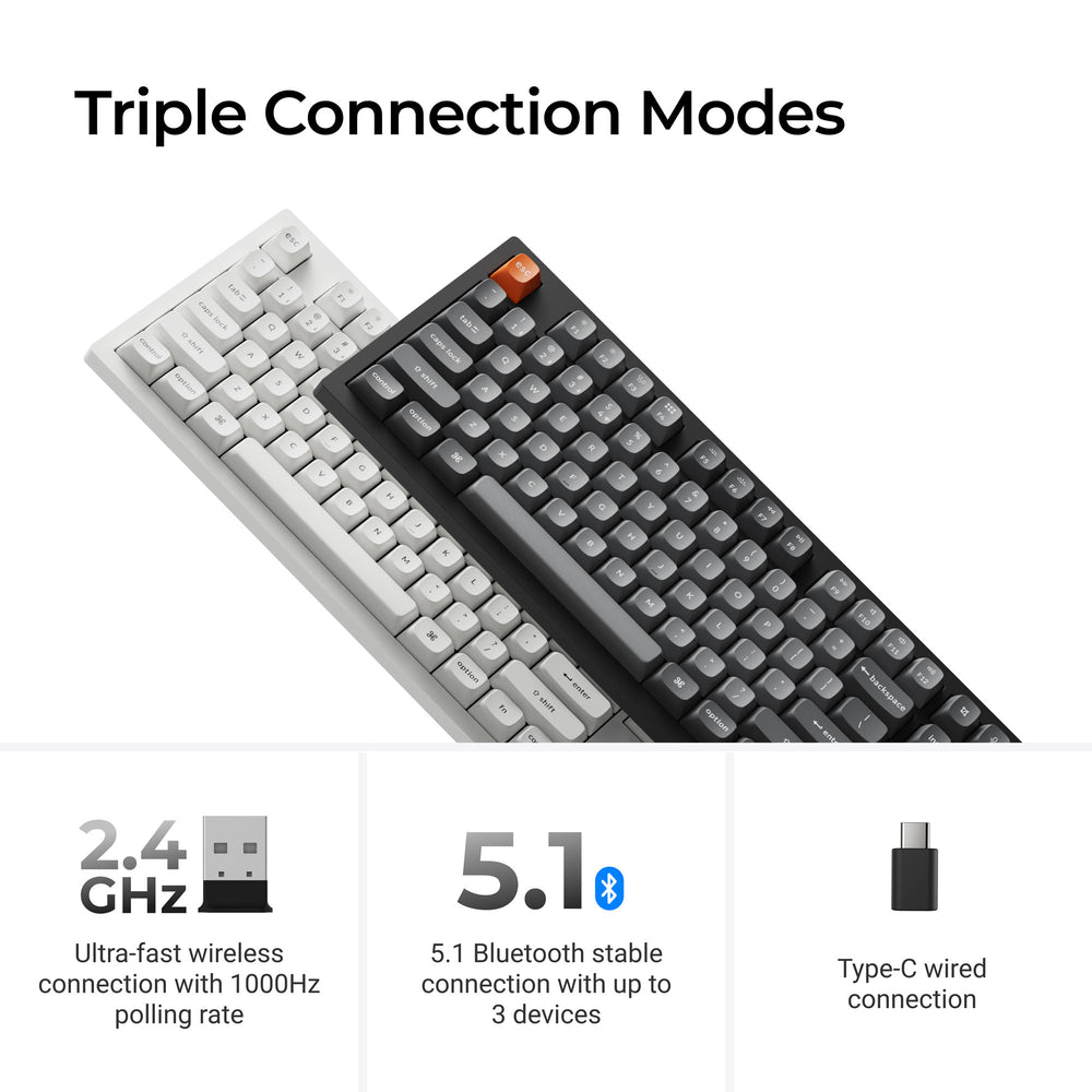 Keychron K10 Max QMK Wireless Mechanical Keyboard (US ANSI Layout)