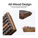 Keychron K2 HE Wireless Magnetic Switch Custom Keyboard (All-Wood Special Edition)  (US ANSI Layout)