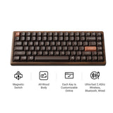Keychron K2 HE Wireless Magnetic Switch Custom Keyboard (All-Wood Special Edition)  (US ANSI Layout)