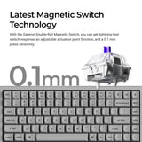 Keychron K2 HE Wireless Magnetic Switch Custom Keyboard - Concrete Edition (US ANSI Layout)