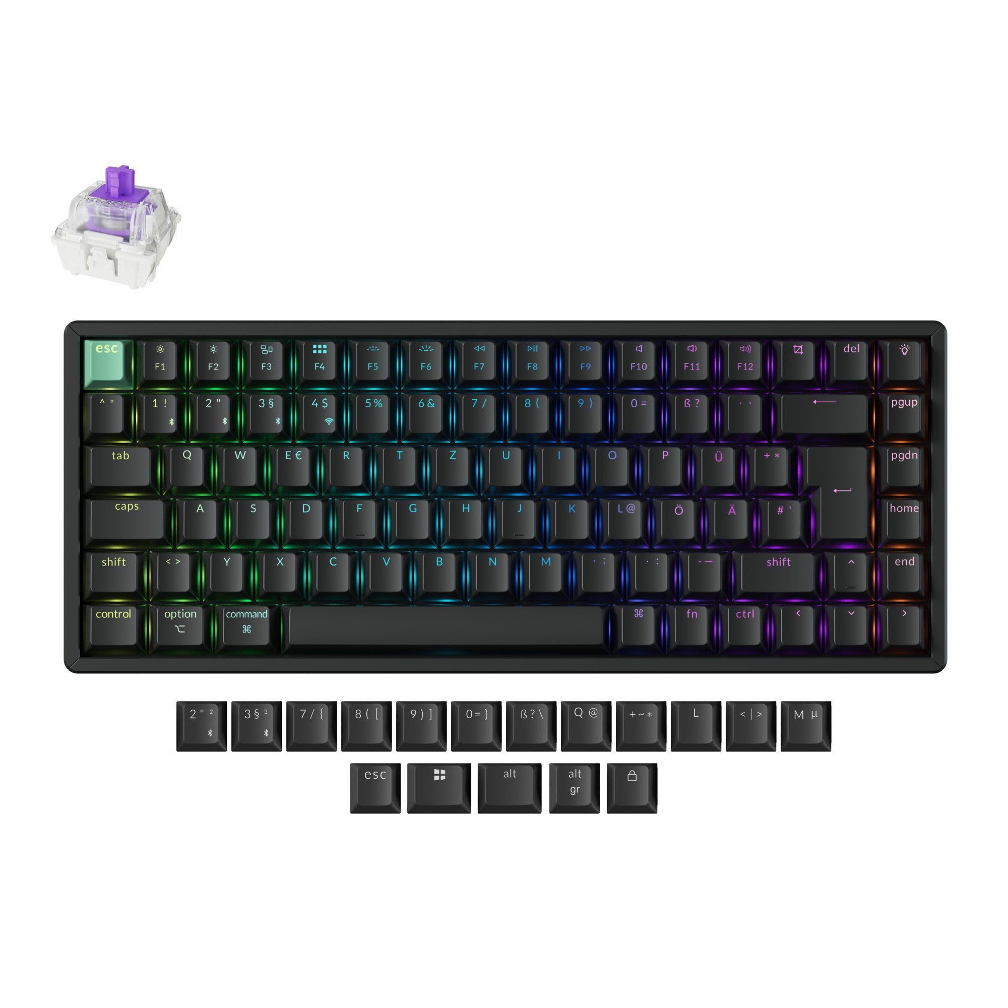 Keychron K2 HE Wireless Magnetic Switch Custom Keyboard ISO Layout Collection