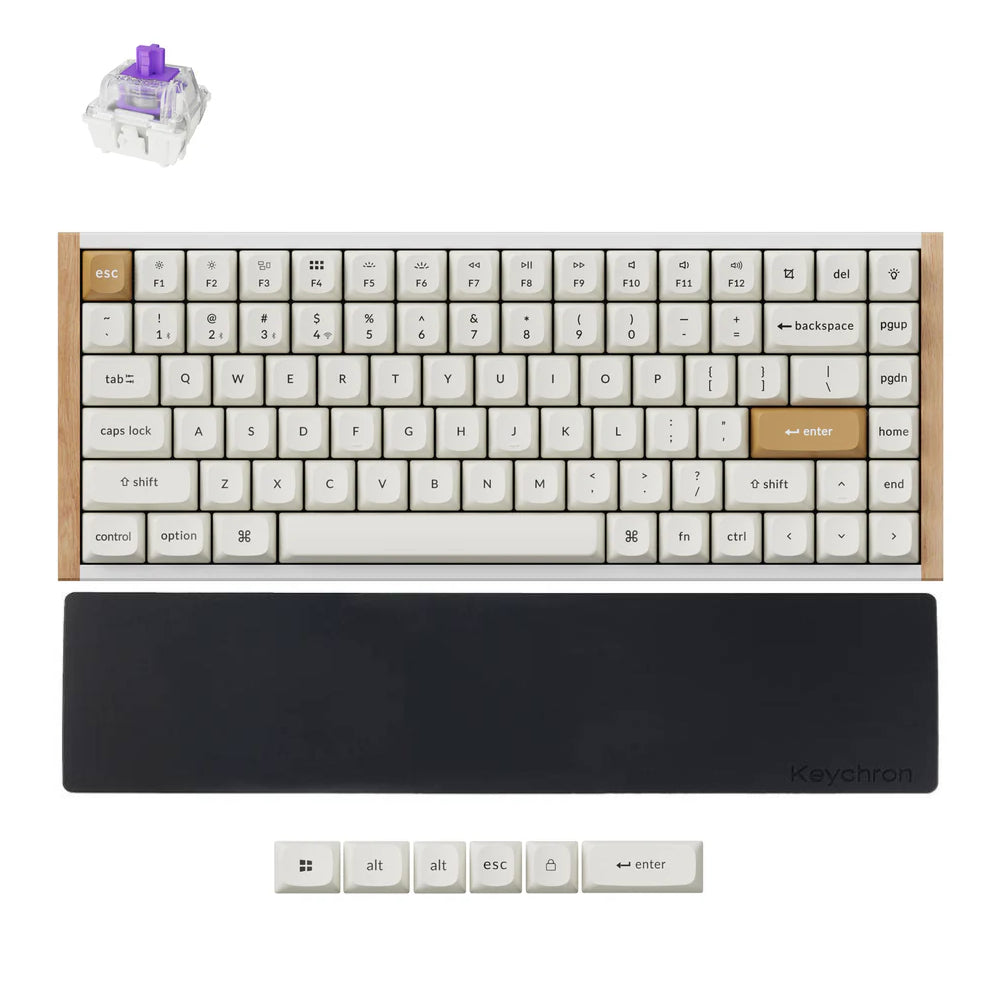 Combo: Keychron K2 HE Wireless Custom Keyboard + Silicone Palm Rest