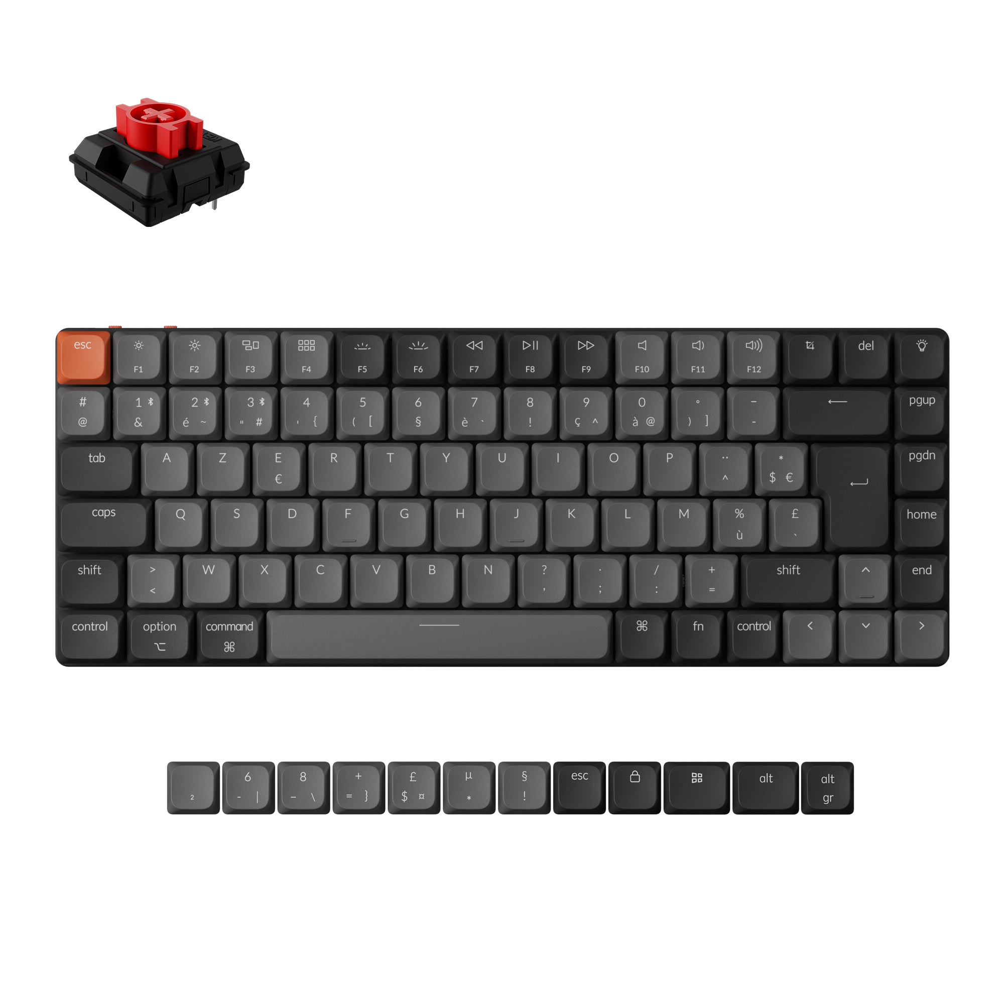 Keychron K3 Max QMK/VIA Wireless Custom Mechanical Keyboard ISO Layout Collection