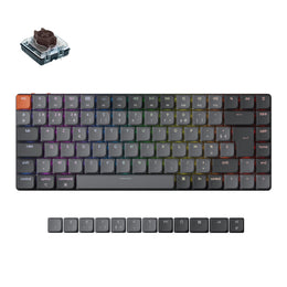 Keychron K3 Max QMK/VIA Wireless Custom Mechanical Keyboard ISO Layout Collection