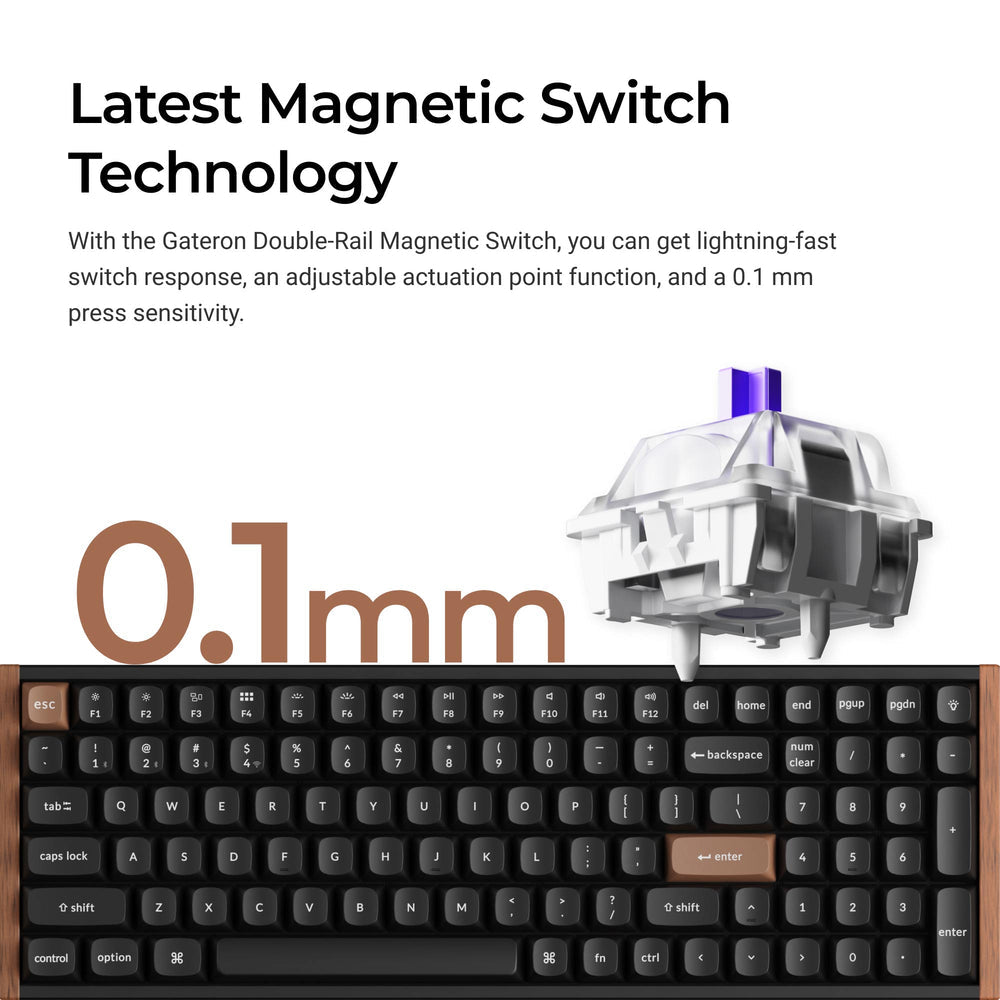 Keychron K4 HE Wireless Magnetic Switch Custom Keyboard (US ANSI Layout)