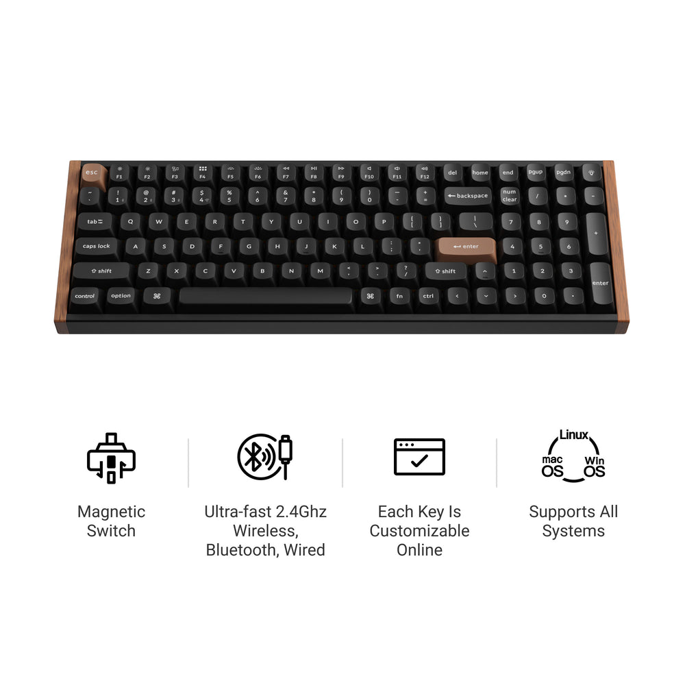 Keychron K4 HE Wireless Magnetic Switch Custom Keyboard (US ANSI Layout)