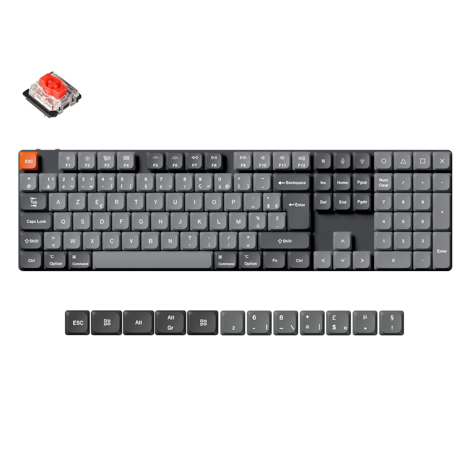 Keychron K5 Max QMK Wireless Custom Mechanical Keyboard ISO Layout Collection