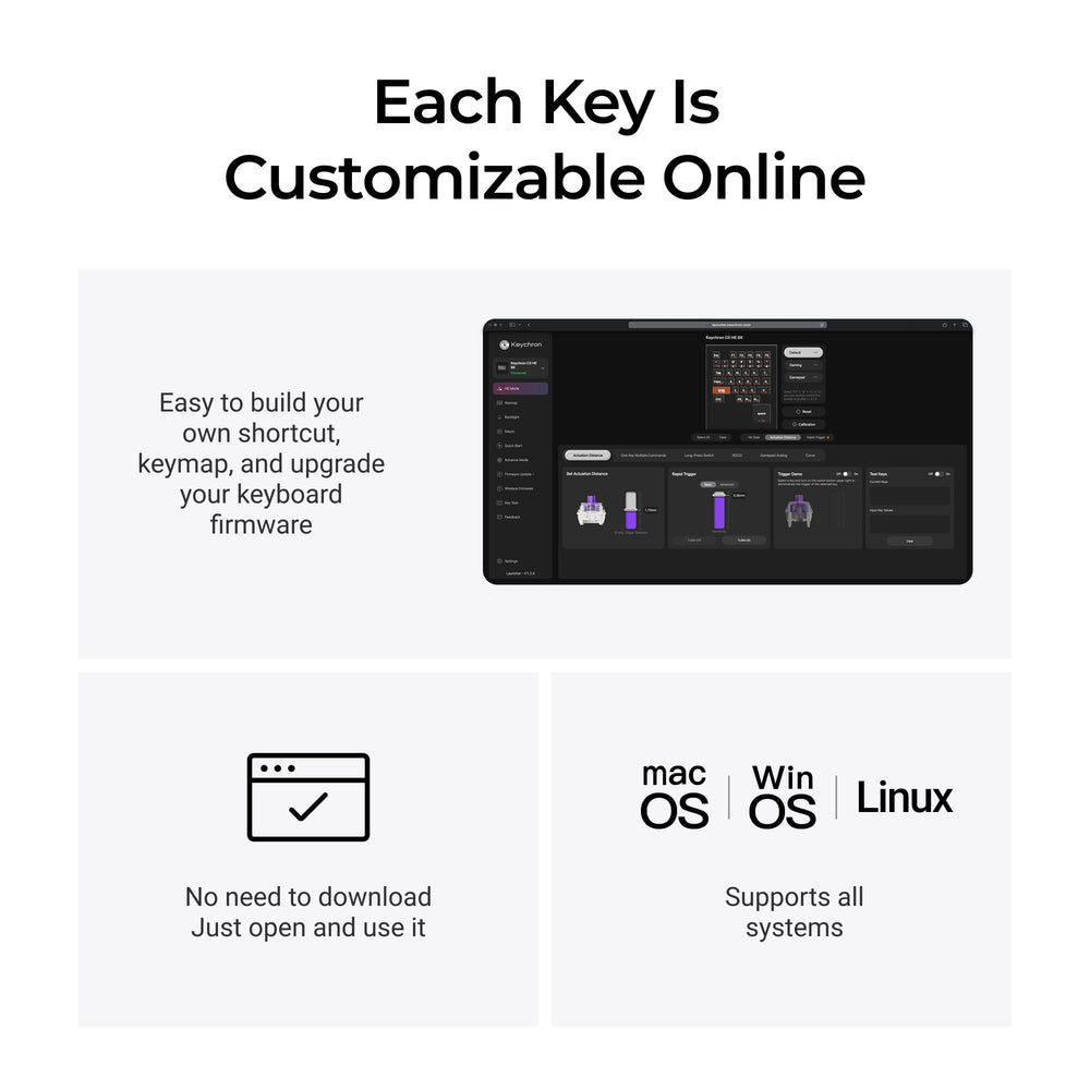 Keychron C0 HE Wired One Handed Magnetic Switch Gaming Keyboard