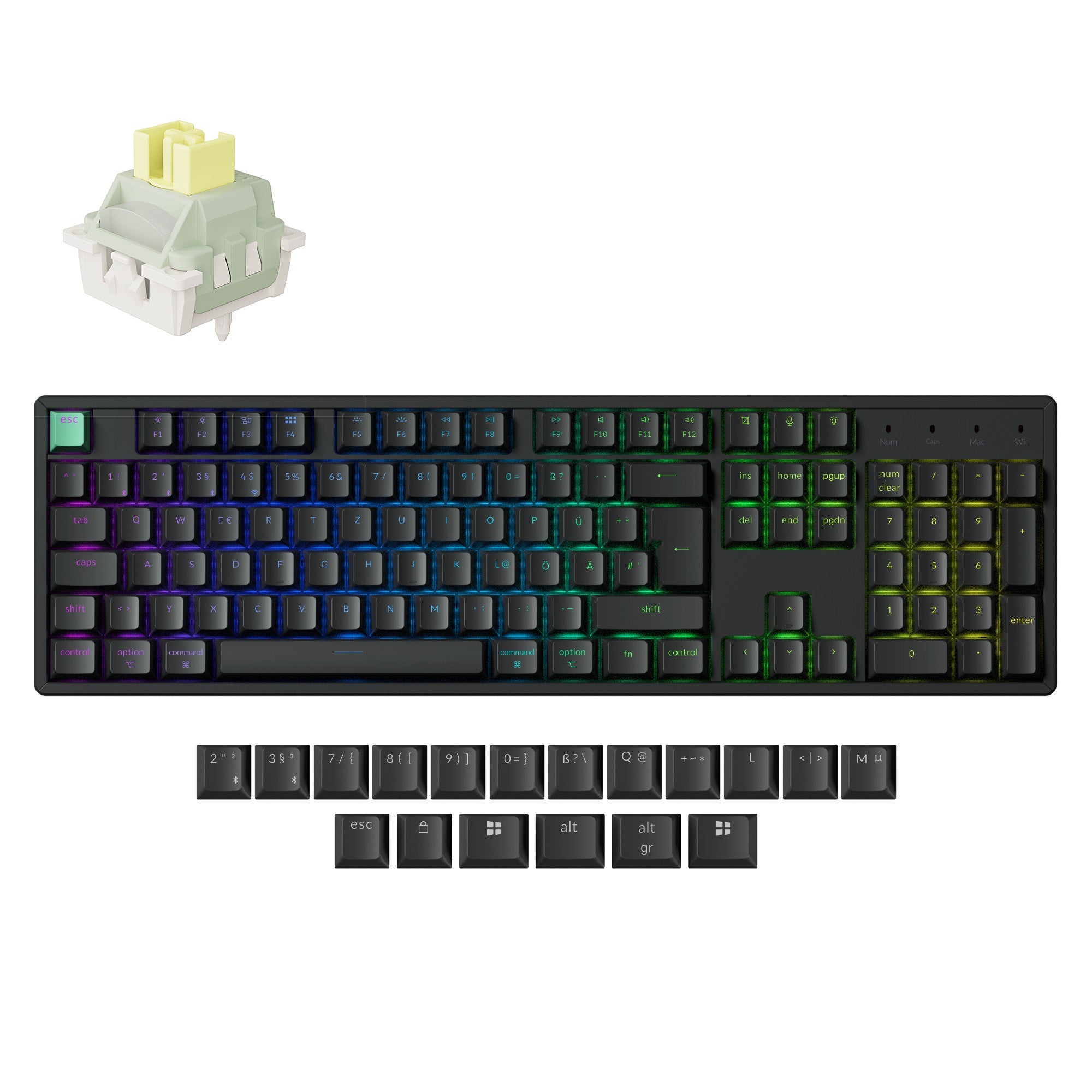 Keychron K10 HE Wireless Magnetic Switch Custom Keyboard ISO Layout Collection