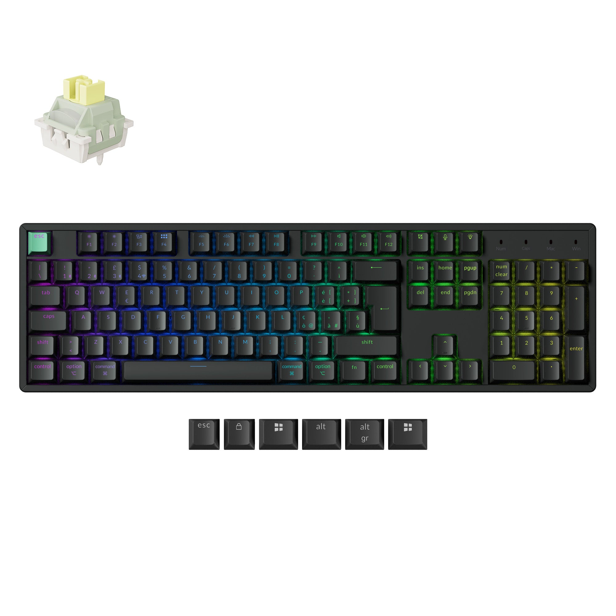 Keychron K10 HE Wireless Magnetic Switch Custom Keyboard ISO Layout Collection
