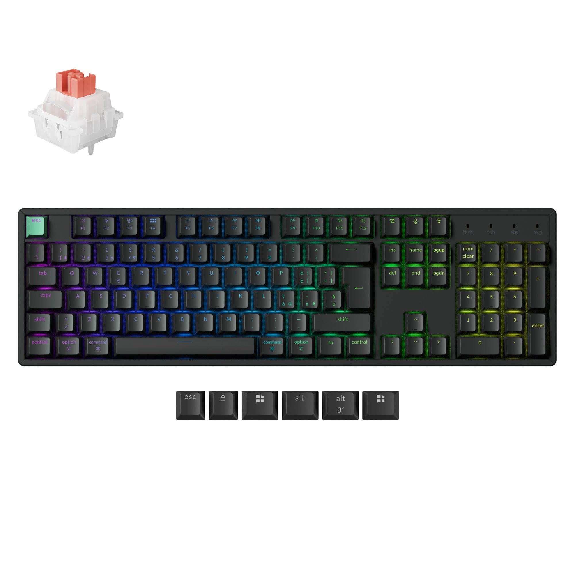 Keychron K10 HE Wireless Magnetic Switch Custom Keyboard ISO Layout Collection