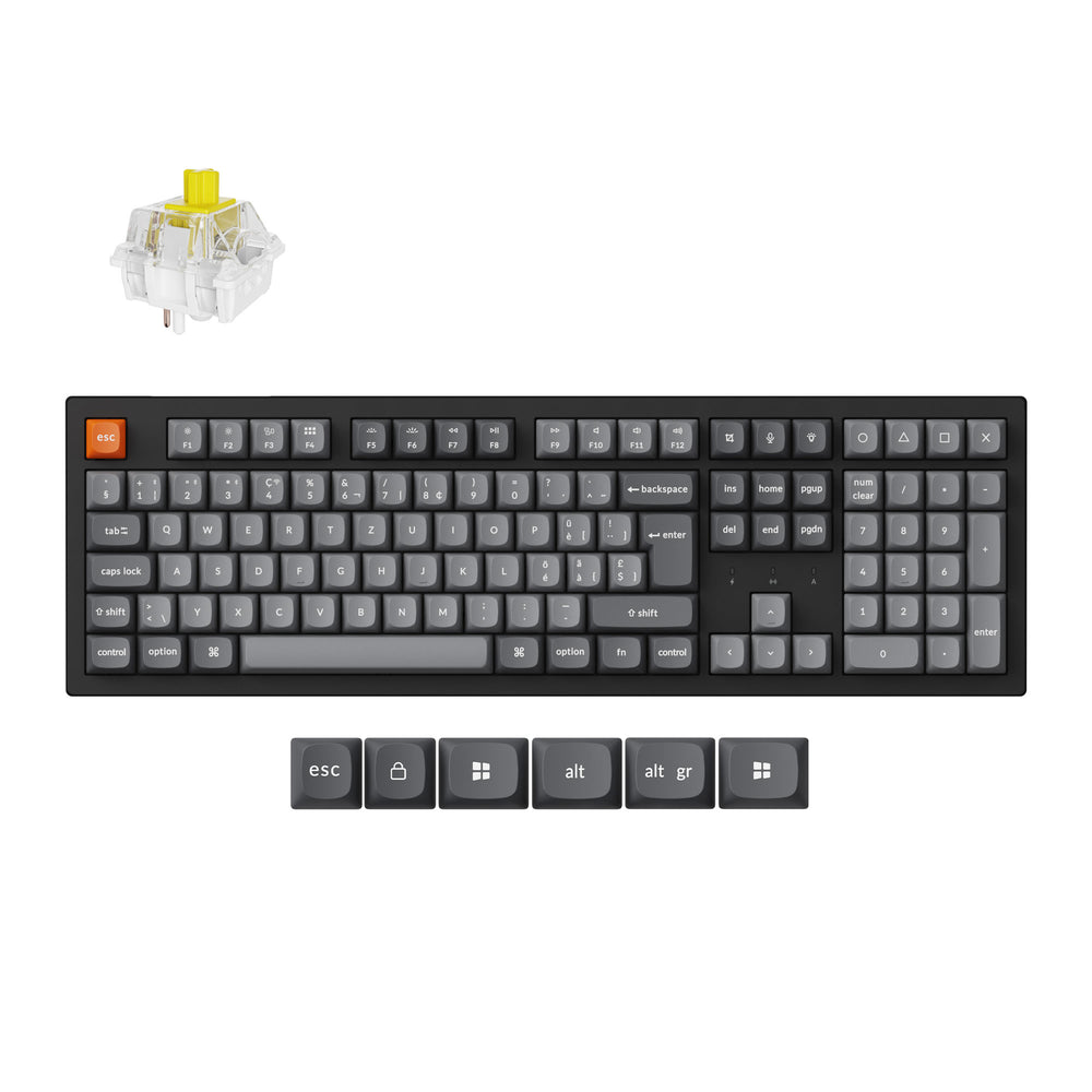 Keychron K10 Max QMK Wireless Custom Mechanical Keyboard ISO Layout Collection