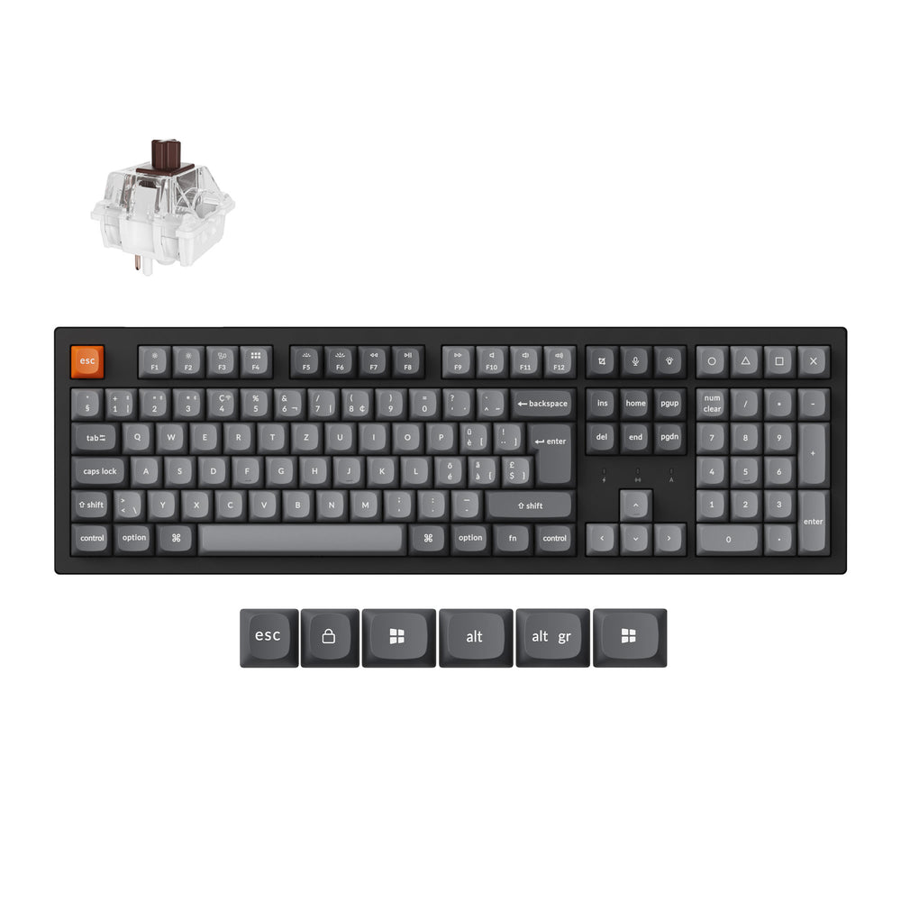 Keychron K10 Max QMK Wireless Custom Mechanical Keyboard ISO Layout Collection