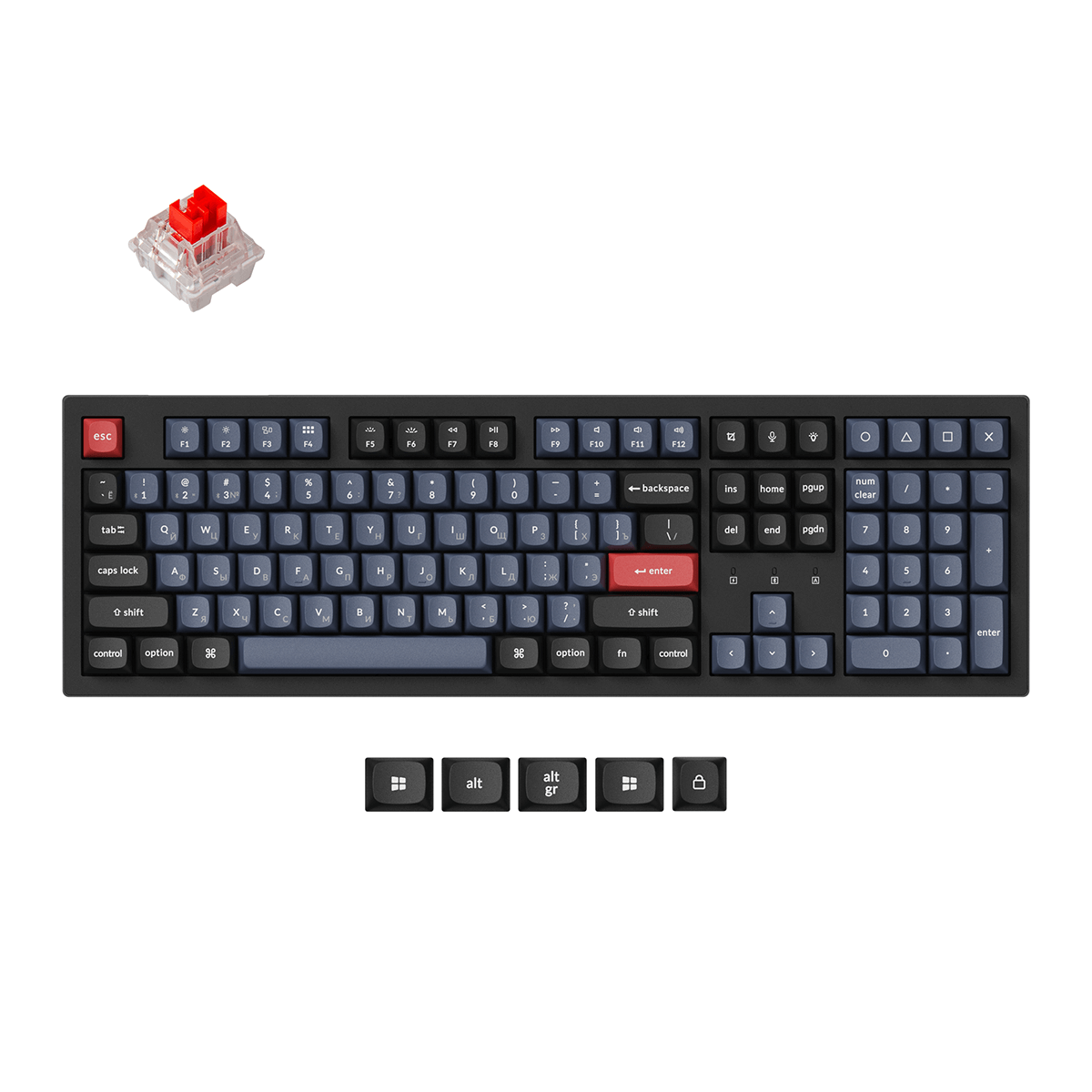 Keychron K10 Pro QMK/VIA Wireless Mechanical Keyboard ISO Layout Collection