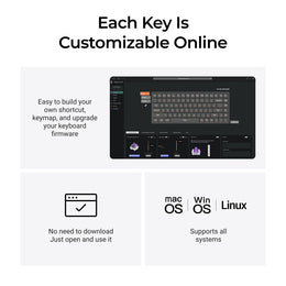 Keychron K2 HE Wireless Magnetic Switch Custom Keyboard - Resin Edition (US ANSI Layout)