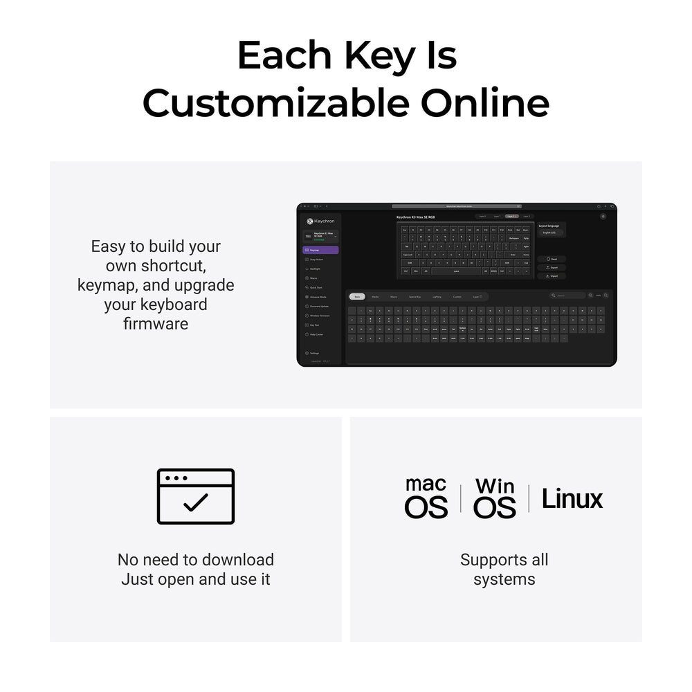 Keychron K3 Max SE QMK Wireless Custom Mechanical Keyboard (US ANSI Layout)