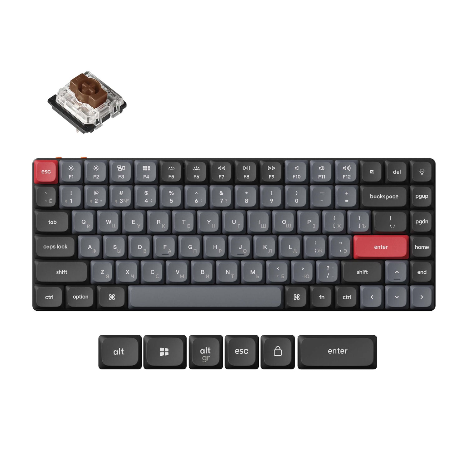 Keychron K3 Pro QMK/VIA Wireless Mechanical Keyboard ISO Layout Collection