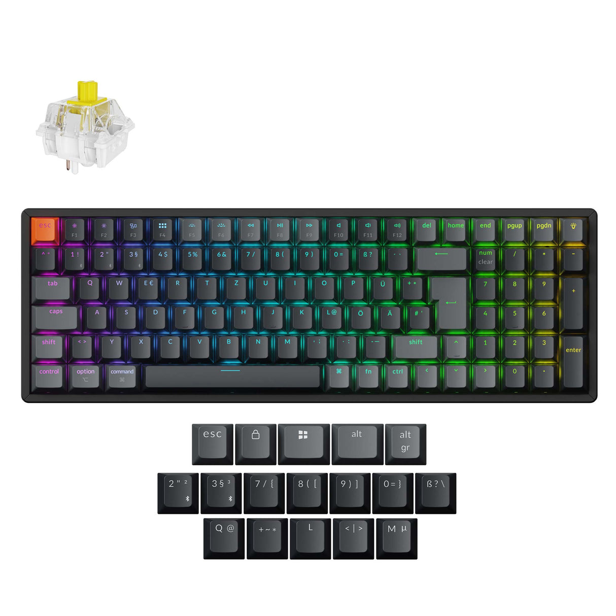 Keychron K4 QMK Wireless Mechanical Keyboard (ISO Layout) - Version 3