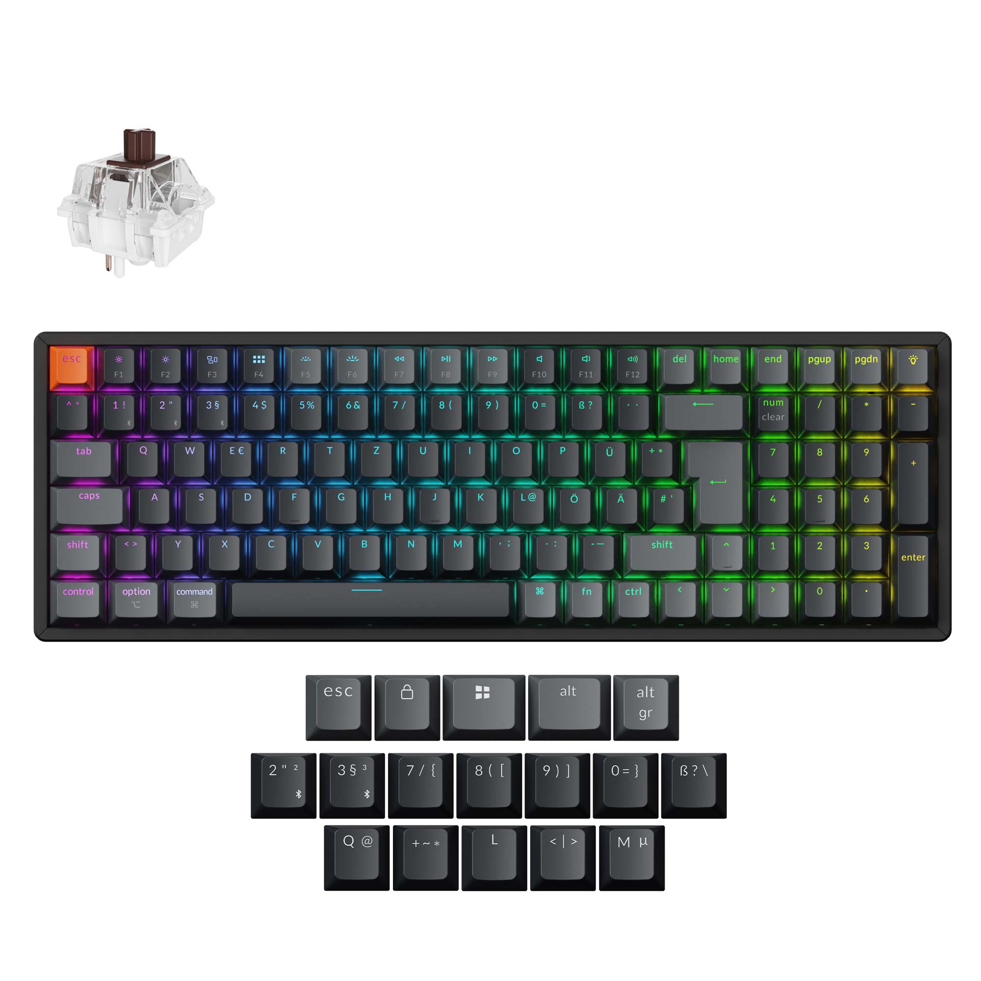 Keychron K4 QMK Wireless Mechanical Keyboard (ISO Layout) - Version 3