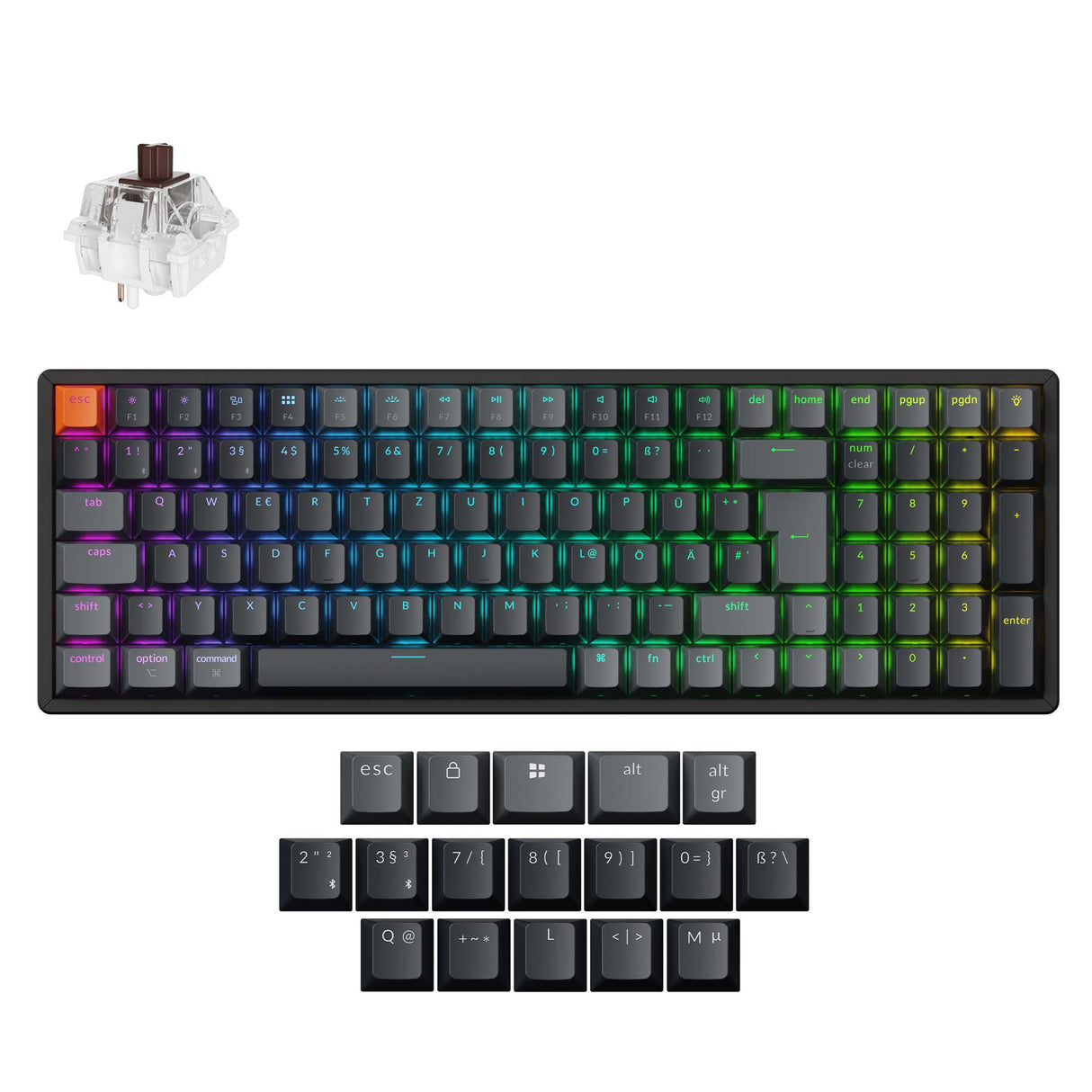 Keychron K4 QMK Wireless Mechanical Keyboard (ISO Layout) - Version 3