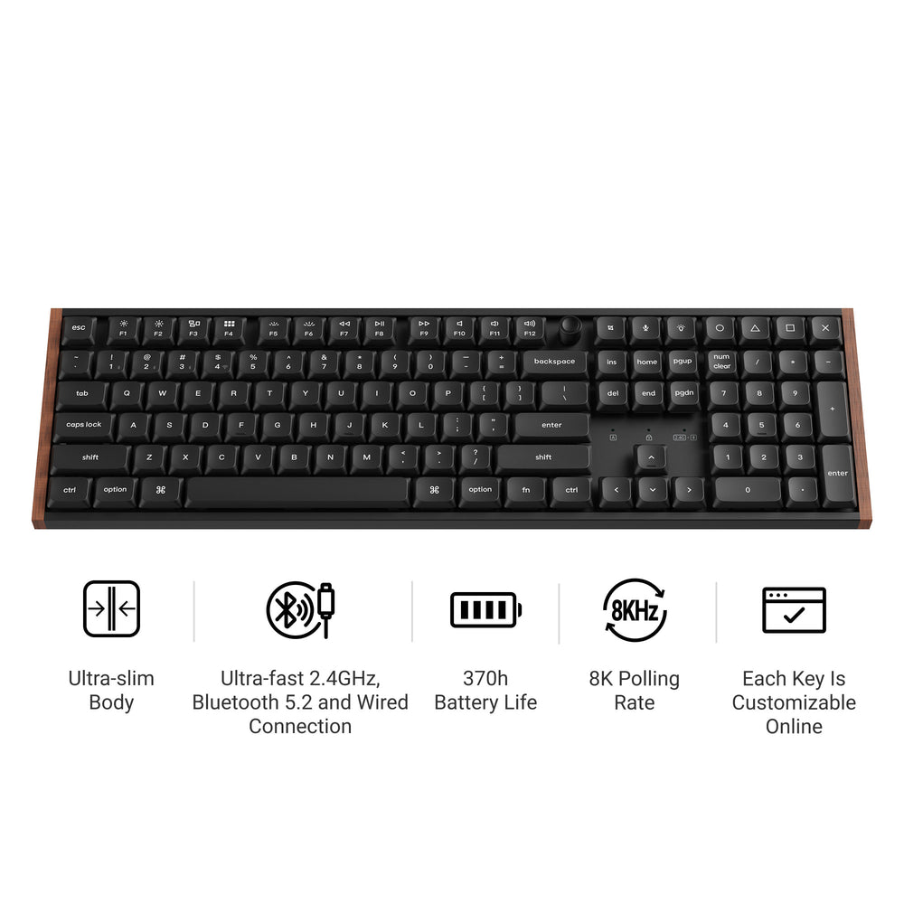 Keychron Q1 Max QMK/VIA Wireless Custom Mechanical Keyboard (US