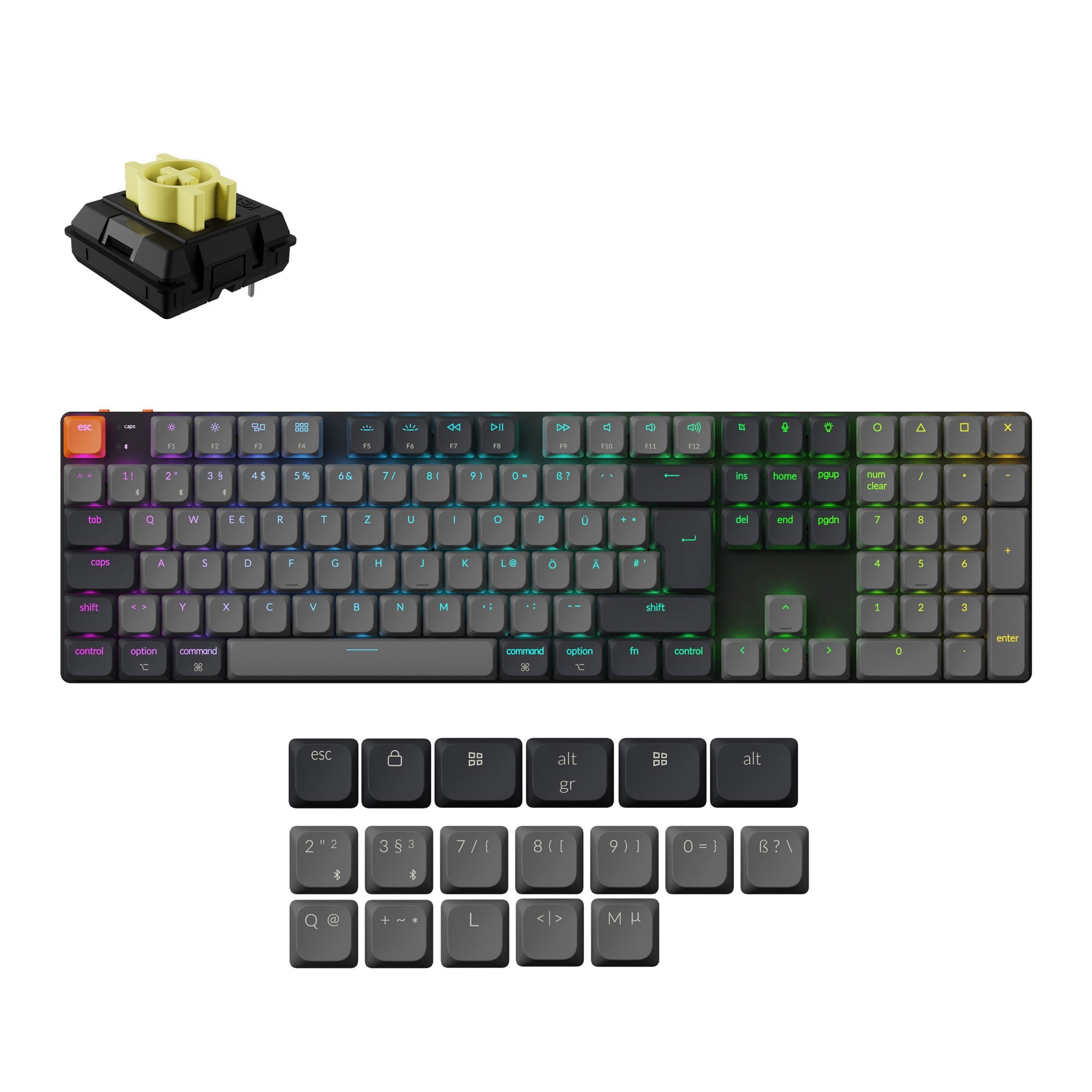 Keychron K5 QMK Wireless Mechanical Keyboard (ISO Layout) - Version 2