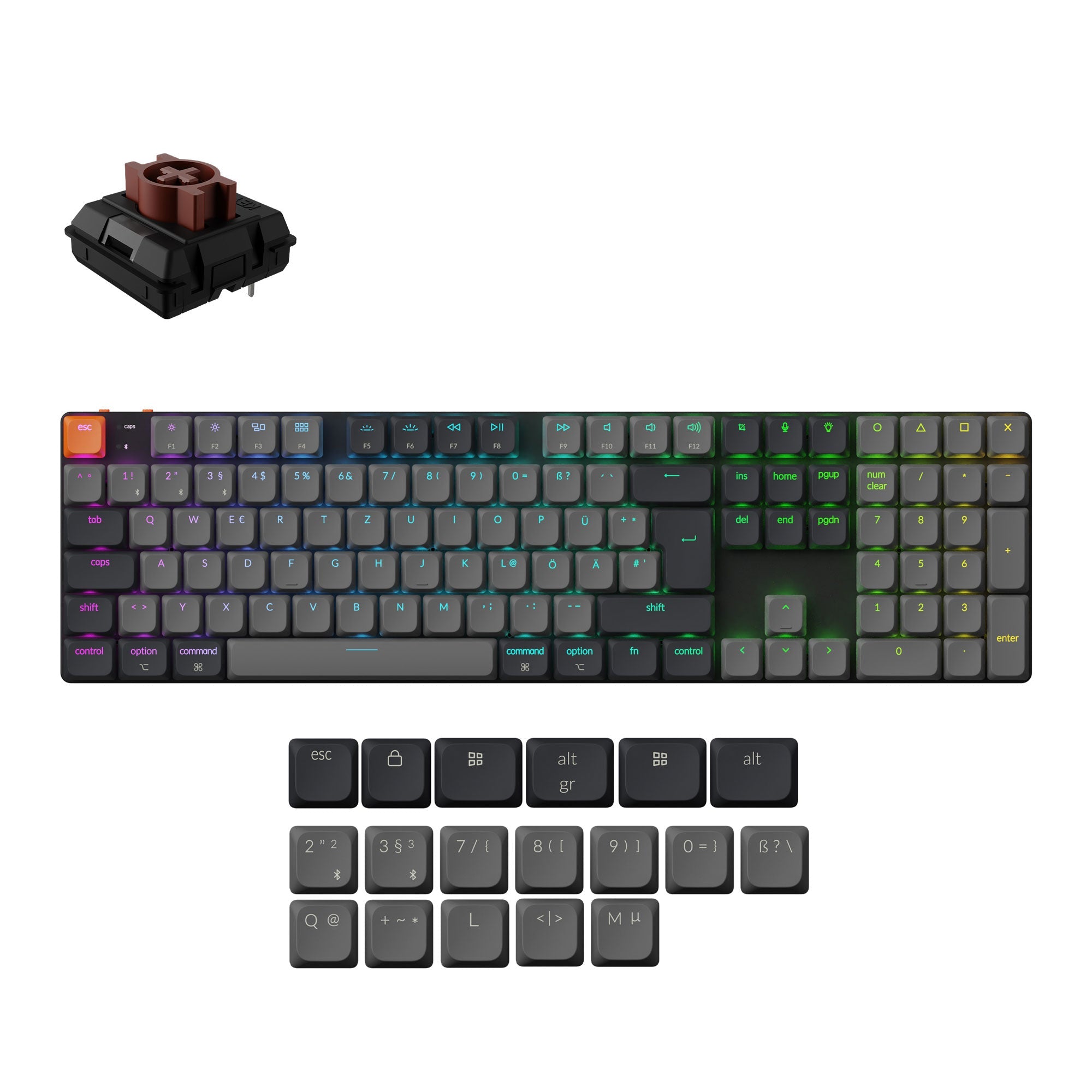 Keychron K5 QMK Wireless Mechanical Keyboard (ISO Layout) - Version 2