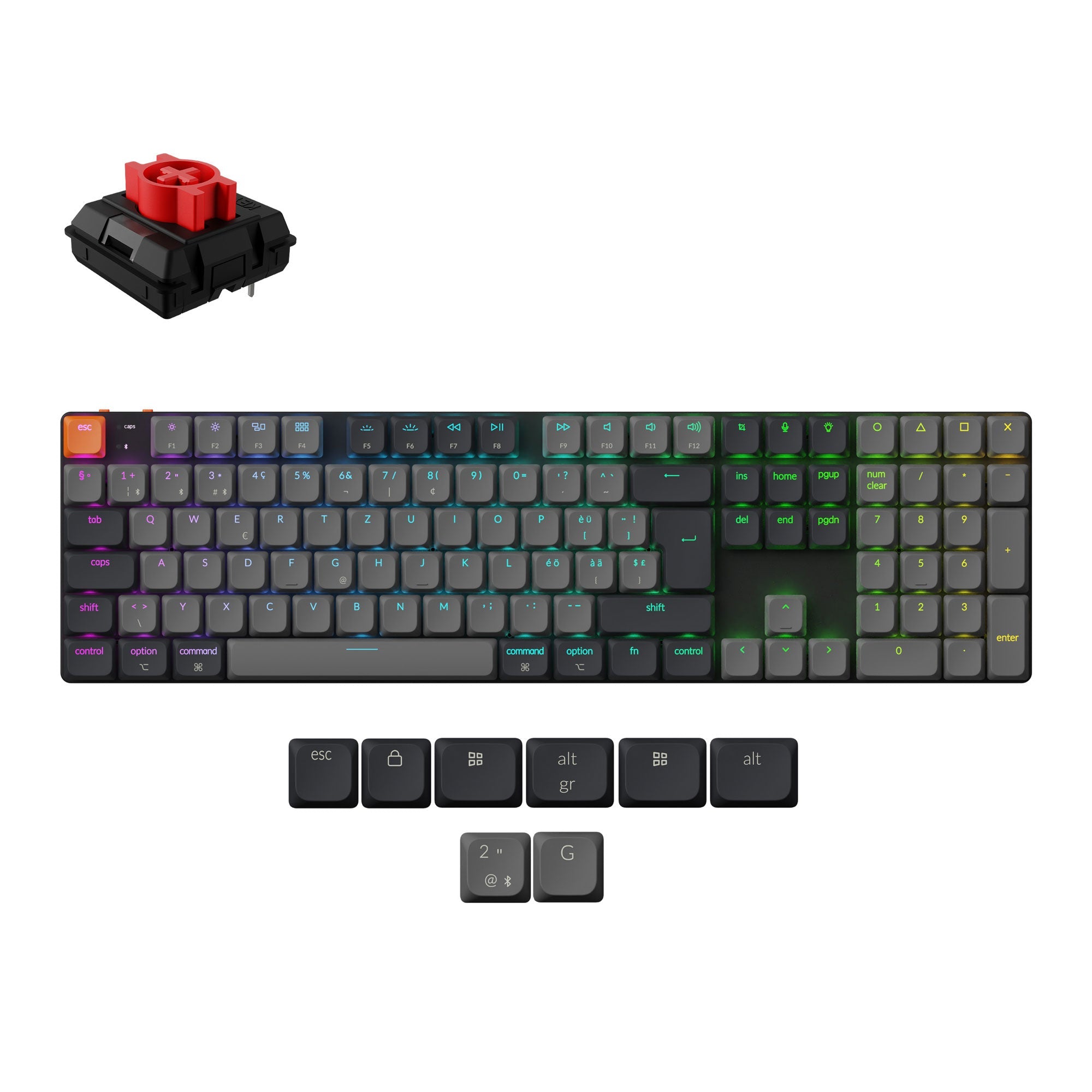 Keychron K5 QMK Wireless Mechanical Keyboard (ISO Layout) - Version 2