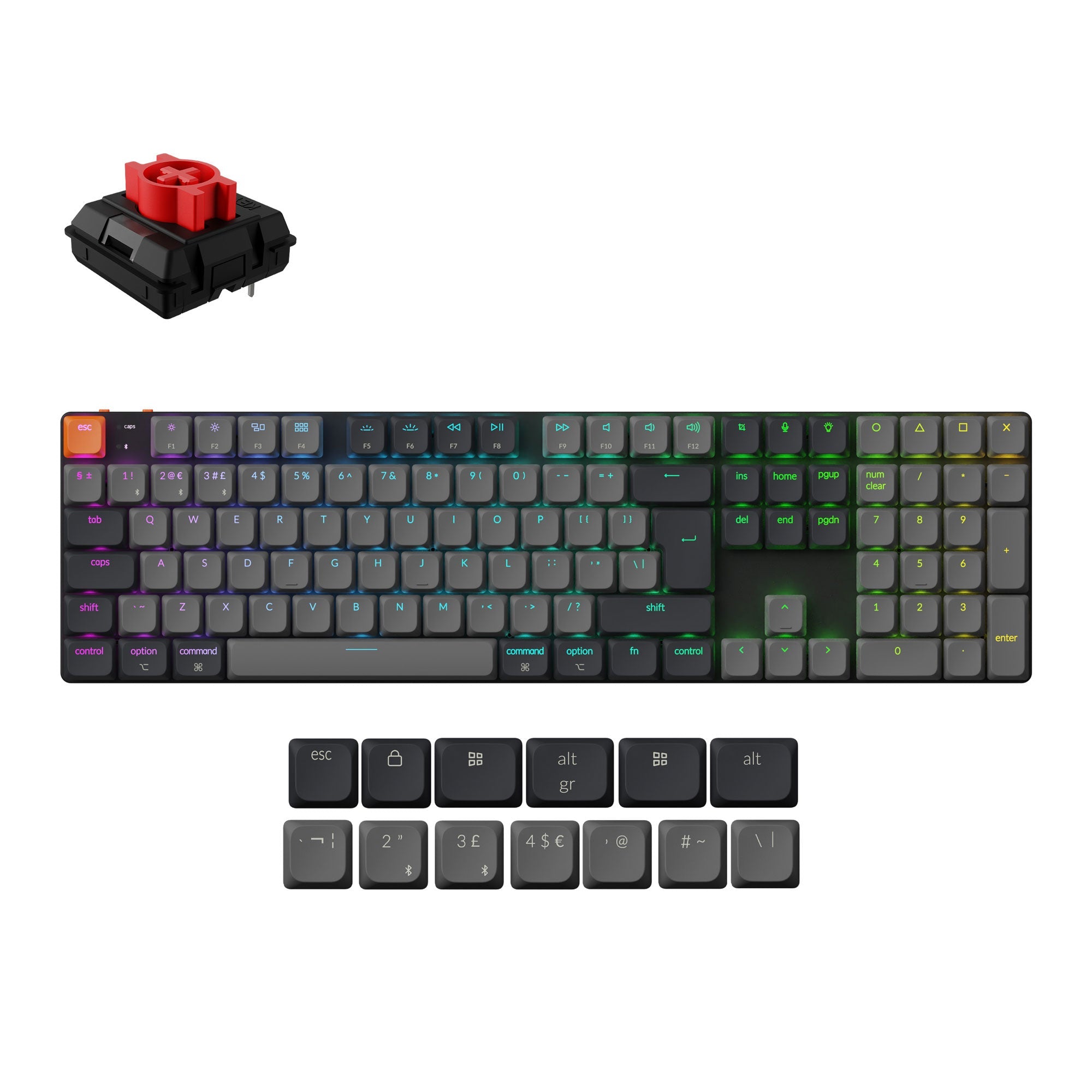 Keychron K5 QMK Wireless Mechanical Keyboard (ISO Layout) - Version 2