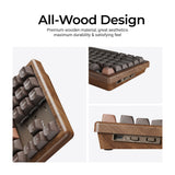 Keychron K8 HE Wireless Magnetic Switch Custom Keyboard - All-Wood Special Edition (US ANSI Layout)