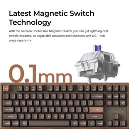 Keychron K8 HE Wireless Magnetic Switch Custom Keyboard - All-Wood Special Edition (US ANSI Layout)