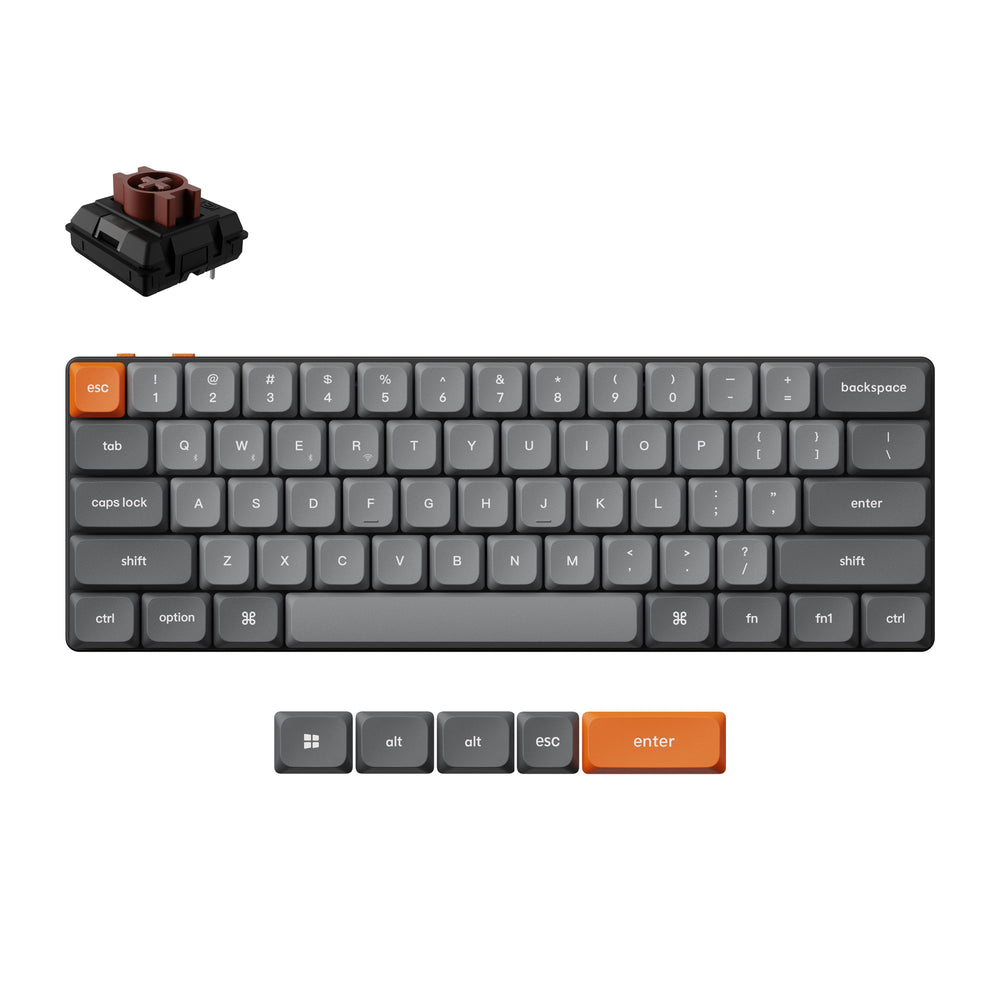Keychron K9 Max QMK Wireless Custom Mechanical Keyboard (US ANSI Layout)