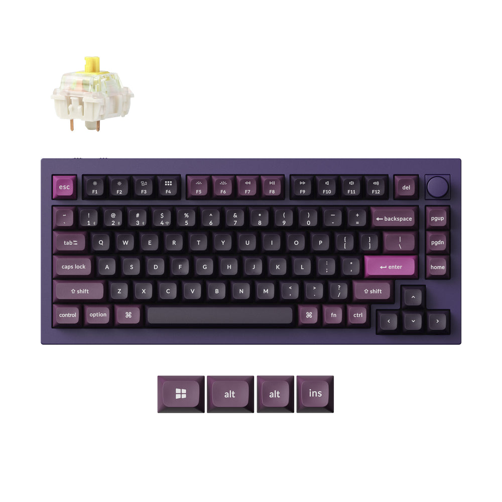 Keychron Q1 Max QMK/VIA Wireless Custom Mechanical Keyboard（US ANSI Layout）