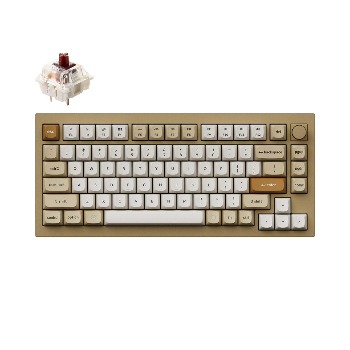 Keychron Q1 QMK Custom Mechanical Keyboard - Version 2（US ANSI Layout）